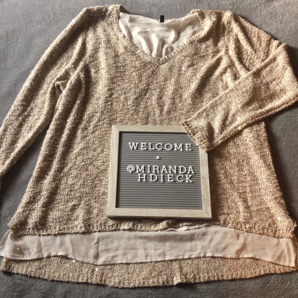 Sequin sweater